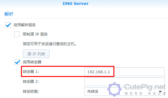 群辉NAS 自建DNS服务器解决内网域名无法访问（NAT回流）插图4